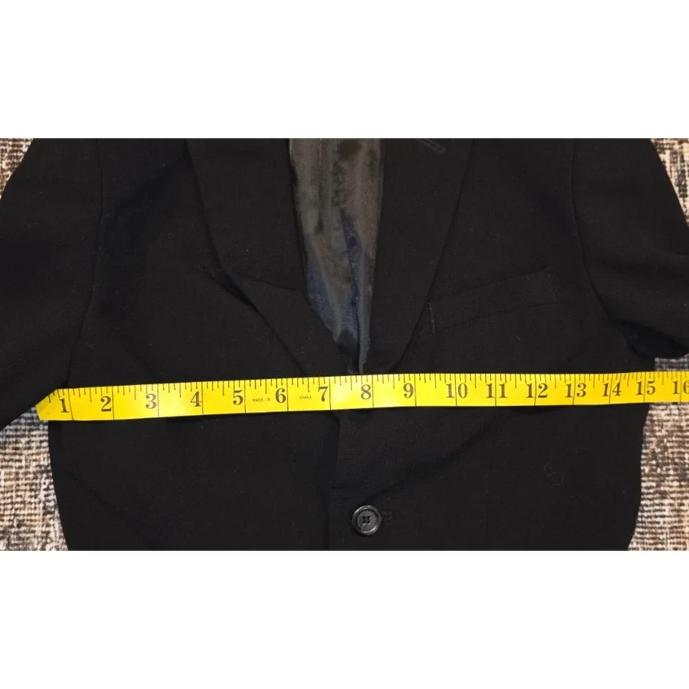 Calvin Klein Boys Black Blazer Suit Jacket Size 8 Dress Coat Formal Wedding
